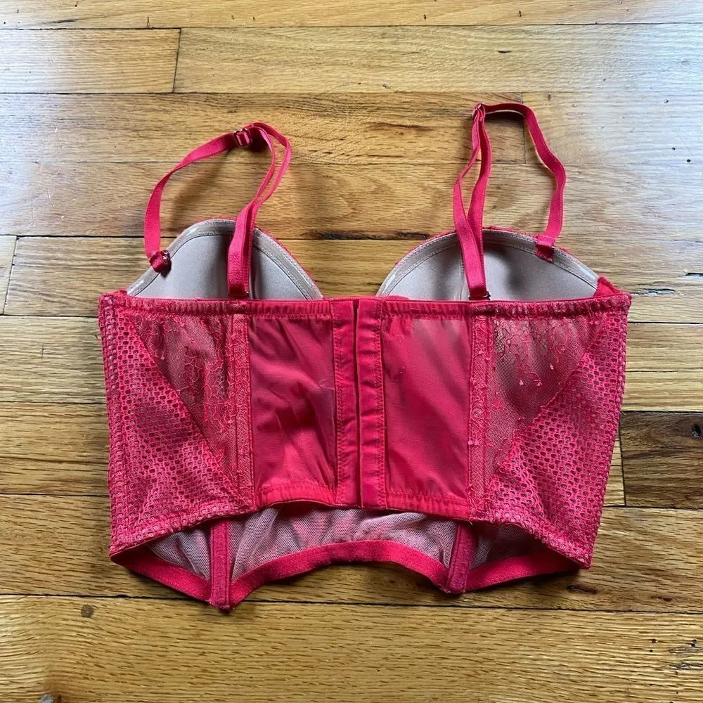 Victorias Secret Red Bustier Size 34C (Bundle 3 for 30 Deal)